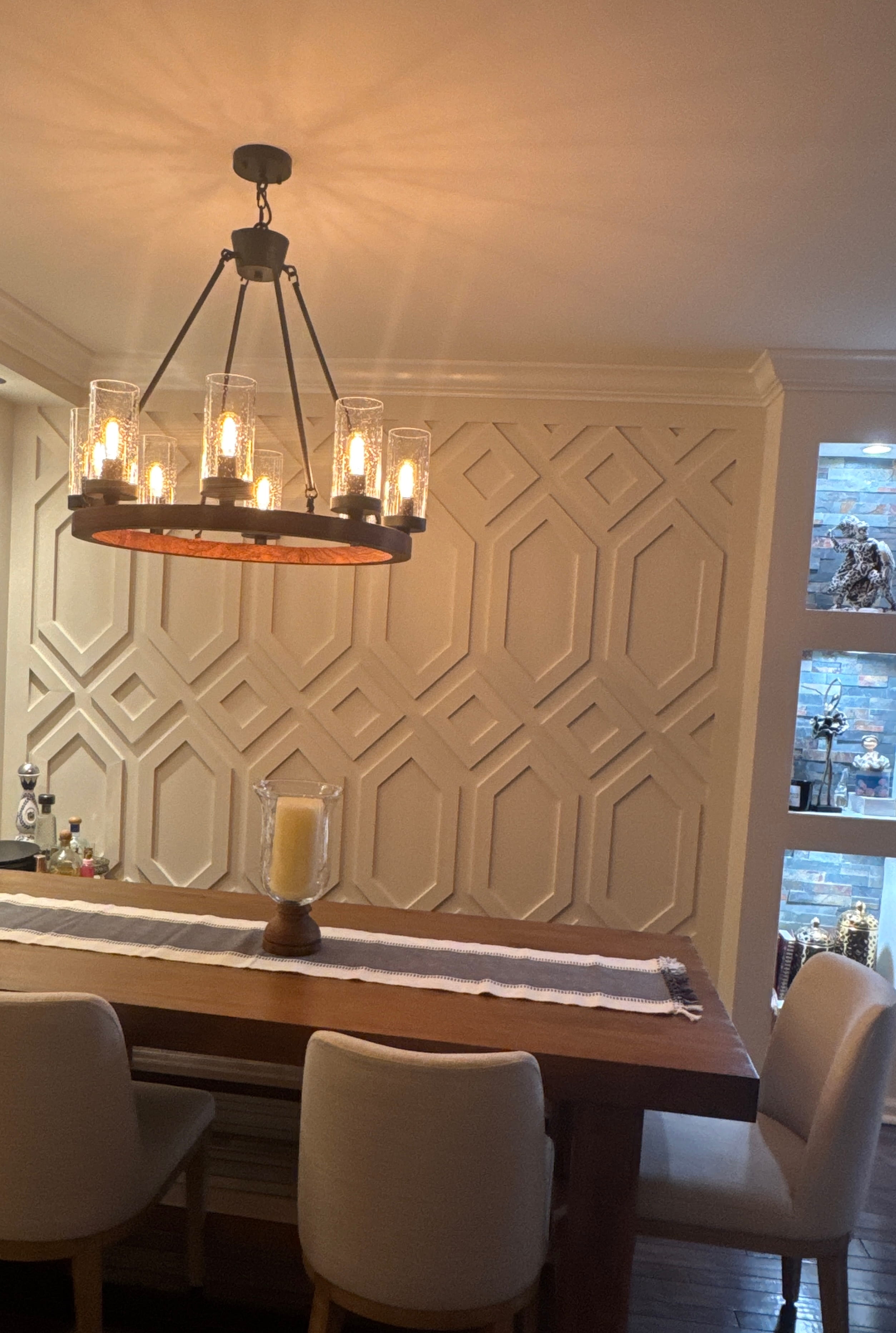 Trim and drywall feature project