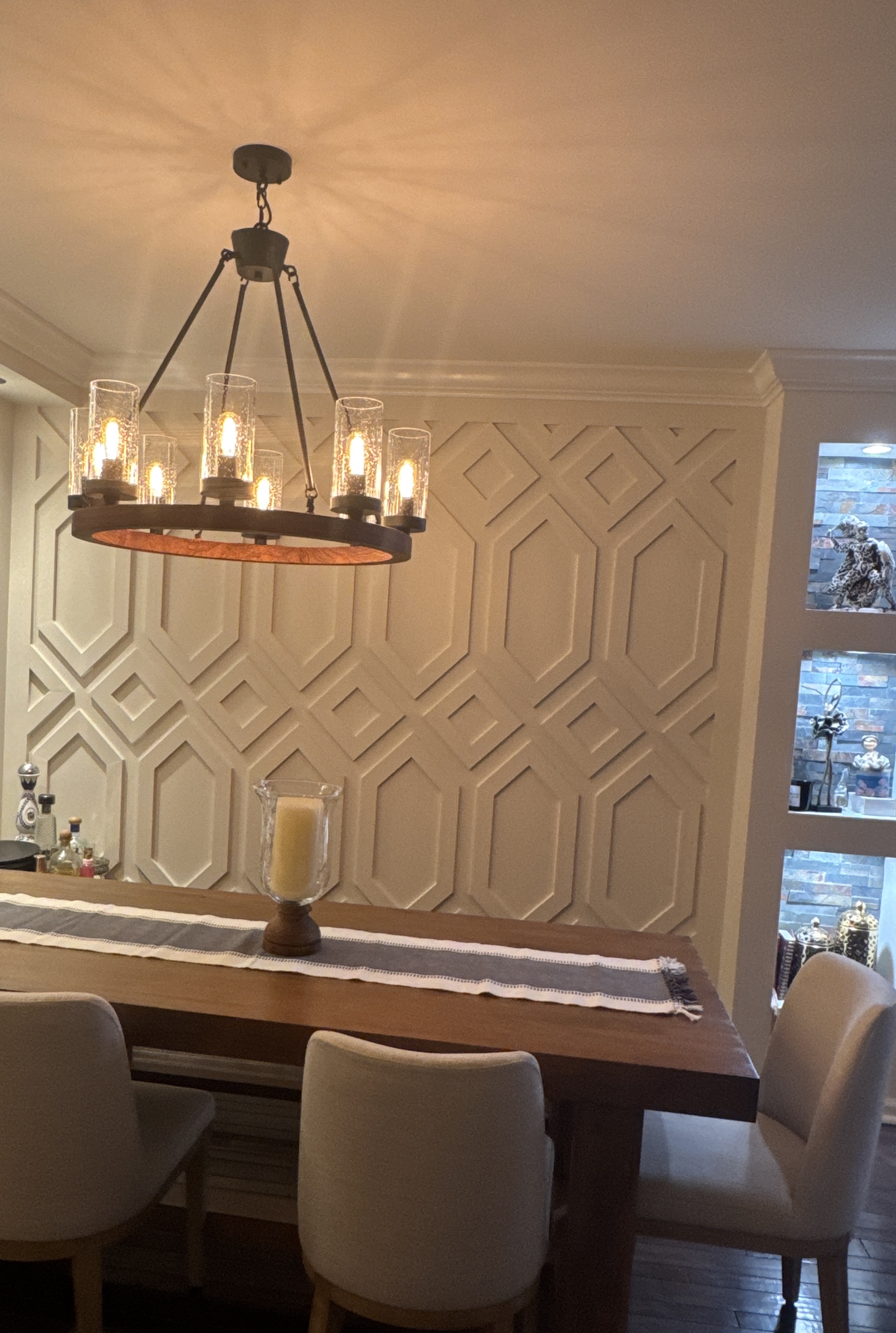 Trim and drywall feature project