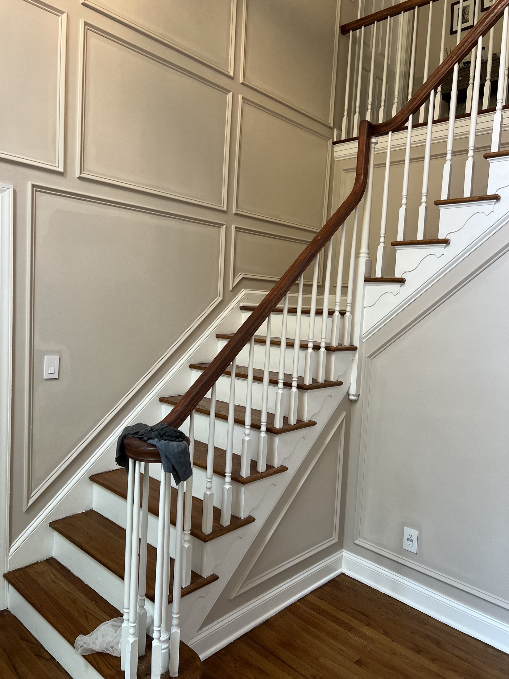 Finished staircase trim project